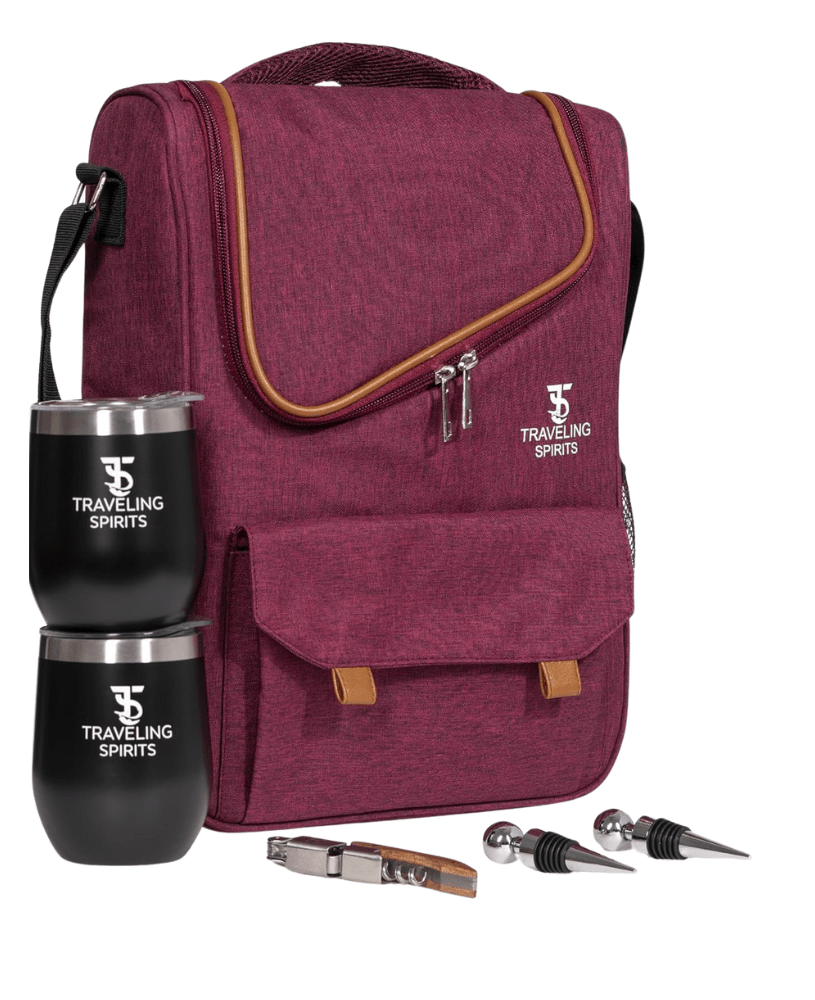 Insulated Wine Travel Bag or Wine Suitcase for your Favorite Traveling Spirits - Couple Of Items