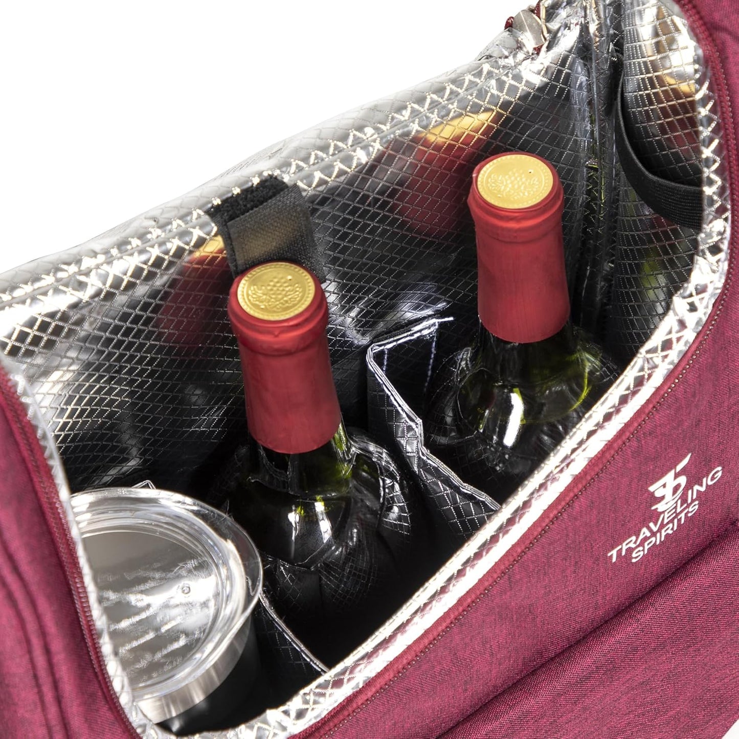 Insulated Wine Travel Bag or Wine Suitcase for your Favorite Traveling Spirits - Couple Of Items
