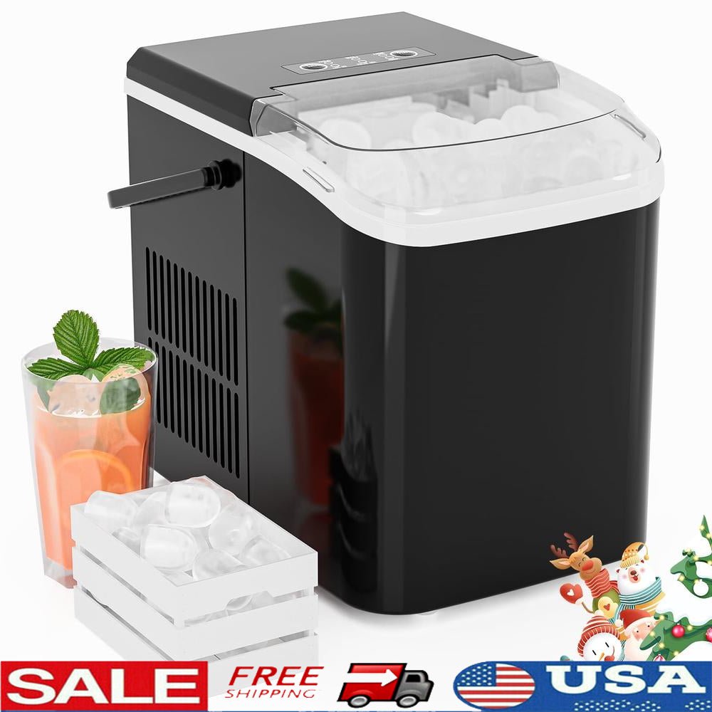 Countertop Ice Maker: 9 Cubes in 6 Min, Self - Cleaning Portable - Couple Of Items