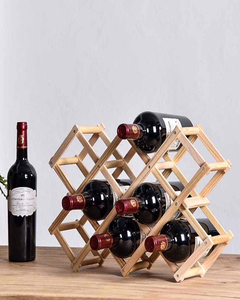 Stackable Wooden Wine Racks - 3, 5, 6, 10 Bottle Storage - Couple Of Items